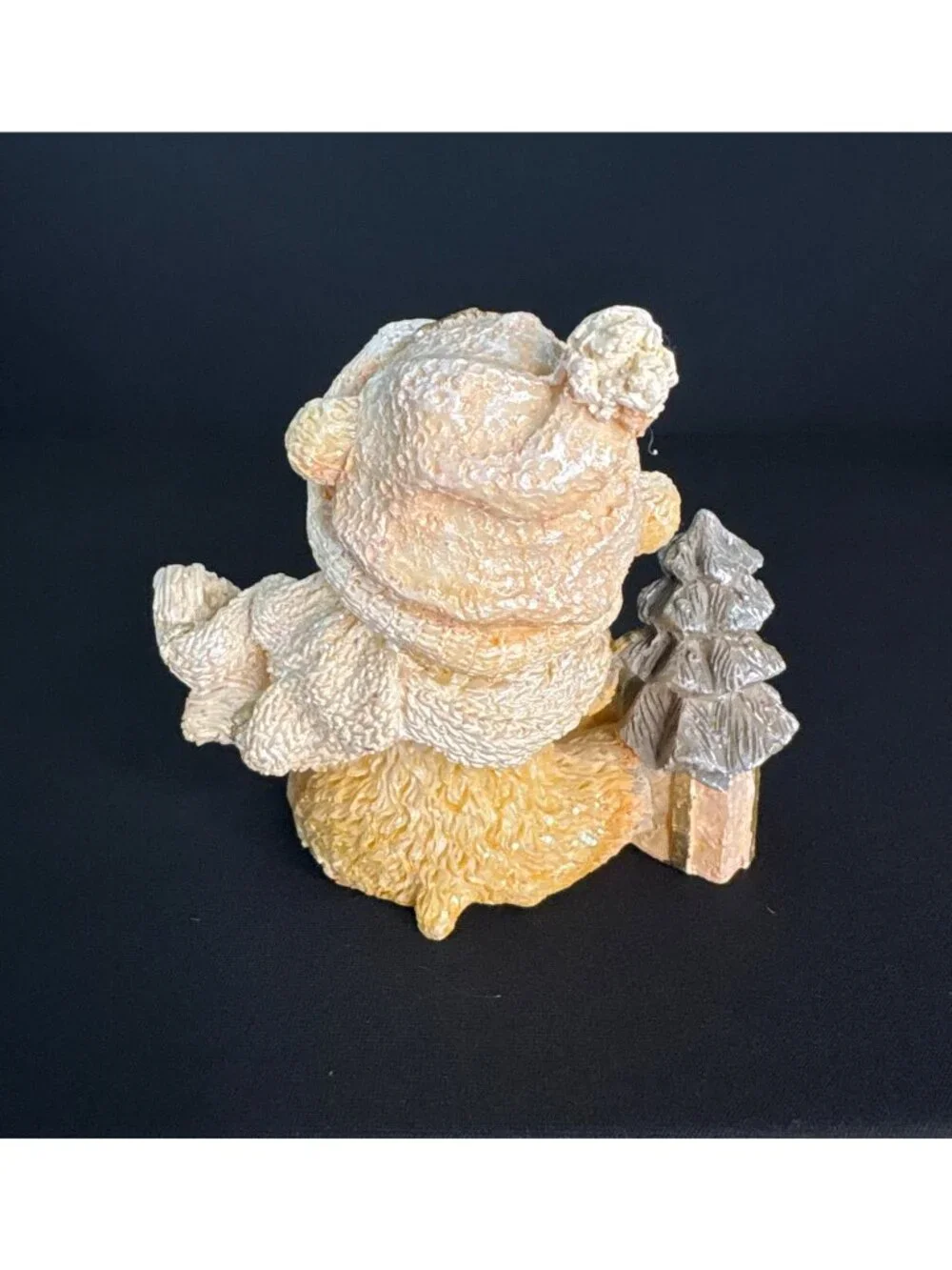 Momma Bear Cub Bear Christmas Tree Teddy Bear Figurine Apple Tree Holiday Decor